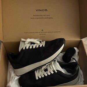 Vince Navy and White Women’s Sneakers